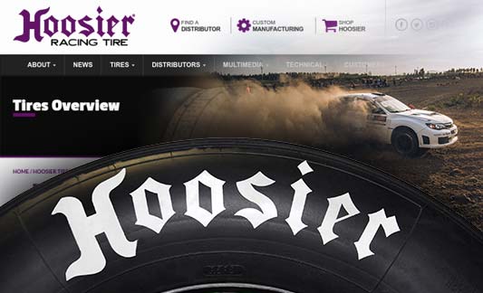 Hoosier Tire Featured Responsive Web Site Redesign